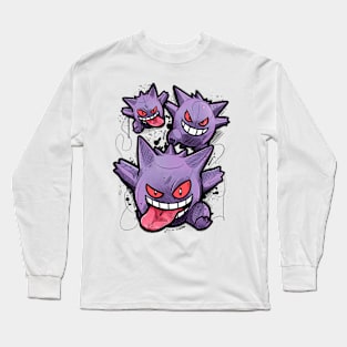 Gengars attack Long Sleeve T-Shirt